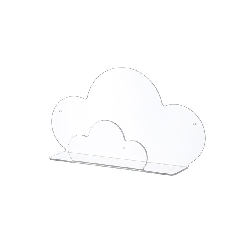 Cloud Shape Transparent Wall Mounted Shelf